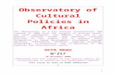 Observatory of Cultural Policies in Africaocpa.irmo.hr/activities/newsletter/2008/OCPA_News_No217... · Web viewDivision des Industries culturelles, des Droits d'Auteur et de la Propriété