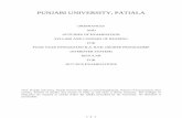 PUNJABI UNIVERSITY, PATIALApupdepartments.ac.in/syllabi/Academic Session 2017-18/Faculty of... · and Vivekanand's contribution to educational philosophy (ii) Reflections on Education: