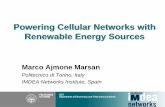 Powering Cellular Networks with Renewable Energy …itnac.org.au/2015/KeynotePresentation2015-Marsan.pdf · Powering Cellular Networks with Renewable Energy Sources ... Powering Cellular