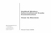USITC Year in Review 2008 · I am pleased to introduce the U.S. International Trade Commission’s Year in Review for ... preparation for a pilot mediation ... a Democrat of Maryland,