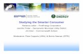 Studying the Smarter Consumer - US Department of Energy · Rebecca Leiter – FirstEnergy Corporation Jennifer Potter – Sacramento Municipal Utility District Jim Eber – Commonwealth