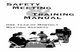 Safety Meeting & Training Manual - Grainnet Meeting Training Manual.… ·  · 2017-09-14Training & Manual Safety Meeting One Year of Monthly Meeting Agendas Schupp Consulting Grain