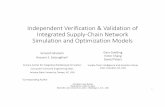 Verification Validation of Integrated Supply Chain …acims.asu.edu/wp-content/uploads/2013/12/ACIMS-2013-WSC-R1.pdfIndependent Verification & Validation of Integrated Supply‐Chain