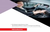 Polypropylene for Automotive and Compounding - …€¦ ·  · 2018-04-30production facilities in North America, Germany, and Brazil. ... allow producers to explore the production