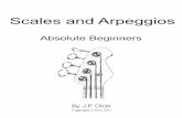 Scales and Arpeggios by JP Dias - Clases de musica y … 8 The purpose of this book is to help beginner bassist to find the easiest way to play scales, triads and arpeggios. All the