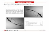 Bulletin 853B - Sigma-Aldrich · SUPELCO 1 Bulletin 853 Bulletin 853B Capillary GC Troubleshooting Guide: How to Locate Problems and Solve Them Contents Troubleshooting Suggestions