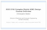 ECE 5745 Complex Digital ASIC Design Course Overview · ECE 5745 Complex Digital ASIC Design Course Overview ... • Complex Digital ASIC Design • Activity 1 Case Study: ... International