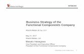 Business Strategy of the Functional Components Company · Business Strategy of the Functional Components Company ... Basic Policy of the Functional Components Company ... Business