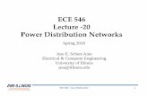 ECE 546 Lecture 20 Power Distribution Networksemlab.uiuc.edu/ece546/Lect_20.pdfPower Distribution Networks Spring 2018 Jose E. Schutt-Aine ... ECE 546 –Jose Schutt‐Aine 11 Gate