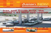 Volume V Number 38 April 2010 Iran and South Asia, the …wp.ngvjournal.com/wp-content/uploads/pdfmags/asian3… ·  · 2017-02-06Volume V Number 38 April 2010 Iran 3 million converted