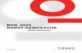 NSG 3025 BurSt GeNerator - Teseq: Welcome to Teseq · These operating instructions form an integral part of the equipment and must ... 12 NSG 3025 Burst Generator 2.1 General Do not