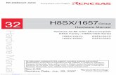 H8SX Family / H8SX/1600 Series H8SX/1657C …datasheet.elcodis.com/pdf2/110/75/1107586/h8sx1657hm.pdfRevision Date: Jun. 28, 2007 32 Hardware Manual Renesas 32-Bit CISC Microcomputer