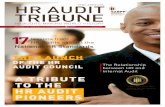 HR AUDIT TRIBUNE - SABPP · HR AUDIT TRIBUNE  COPYRIGHT: SABPP ... and TQM, I recall the surveys ... thank and pay tribute to all the pioneers and I appreciate