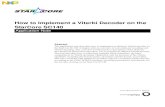 How to Implement a Viterbi Decoder on the StarCore SC140 ·  · 2016-11-23How to Implement a Viterbi Decoder on the StarCore SC140 Application Note Abstract The application note
