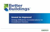 Energy Efficiency Considerations for Investment … Efficiency Considerations for Investment Owners Today’s Presenters 2 Deborah Cloutier Principal, JDM Associates Brenna Walraven
