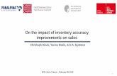 On the impact of inventory accuracy improvements on sales 2018/ECR... · On the impact of inventory accuracy improvements on sales ... to fight the route causes of the problem? ...