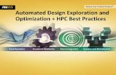 Automated Design Exploration and Optimization + HPC … · Automated Design Exploration and Optimization + HPC ... design based on shape deformation to achieve design ... • Block