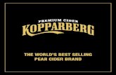 THE WORLD’S BEST SELLING PEAR CIDER BRANDkopparberg.com/Documents/Kopparberg_Cider_INTlowres.pdf · produce the world’s best-selling pear cider which is exported to over 30 countries