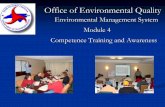 Office of Environmental Quality Environmental … · Office of Environmental QualityOffice of Environmental Quality Environmental Management System. ... Quiz, written/oral ... ISO
