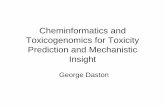 Cheminformatics and Toxicogenomics for Toxicity … and Toxicogenomics for Toxicity Prediction and Mechanistic Insight George Daston