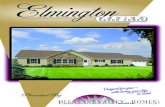 “Elmington” Ranch Homes cÜxáxÇàxw Uç - Squarespace · “Elmington” Ranch Homes cÜxáxÇàxw Uç Pleasant Valley Modular Homes, Inc. Standard Features Floors [16” On-Center]: