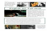 English 117, Fall 2015 - Friends of Twin Lakes · FALL 2015 ENGLISH 117, FILM AS LITERATURE!1 ... Piano, M,! All That Heaven ... Tim Burton (Edward Scissorhands, Beetlejuice, ...