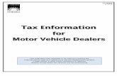 Tax Information - AICE: Automotive Industry Center for …€¦ ·  · 2017-02-08Motor Vehicle Warranty Fee ... Affidavit for Partial Exemption of Motor Vehicle Sold for Licensing
