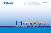 STUDENT ACTIVITIES: KINDERGARTEN - Texas Gateway · STUDENT ACTIVITIES: KINDERGARTEN ... addition concepts. ©2017 Texas Education Agency. All Rights Reserved 2017 Mathematics Achievement
