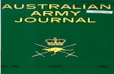ARMY I JOURNAL - Australian Army · lian Army Journal, Directorate . ... best article published in each issue. In addition, annual prizes . of . f30 . ... have for years retained