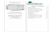 Rx (ERV) Series - Heating & Cooling | ClimateMaster Sequence of Operation - Sheet B 8 ERV Sequence of Operation - Sheet C 9 Roofcurbs for Mated Applications 10 Installing Hoods to