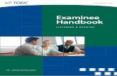 Examinee Handbook Listening & Reading - ETS GlobalExaminee_Handbook)_2015.pdfTOEIC Examinee Handbook—Listening & Reading Frequently Asked Questions 3 Dining Out: business and informal