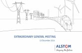 EXTRAORDINARY GENERAL MEETING - The k2p … · Extraordinary General Meeting – 19 December 2014 – P 7 General Electric’s binding offer on Energy ... Acquisition of GE Signalling