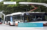 Charge your future – with the Siemens eBus charging ... bus system. Power levels 150, 300 and 450 kW Grid connection AC 400 V to 20 kV Top-Down Pantograph Power Electronics Offboard
