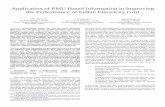 Application of PMU Based Information in Improving the ... · Application of PMU Based Information in Improving the Performance of Indian Electricity Grid ... vkagrawal@ieee.org ).