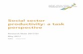 Social sector productivity: a task perspective - Productivity … ·  · 2017-06-01iv Social sector productivity: a task perspective ... standard productivity concepts are compatible