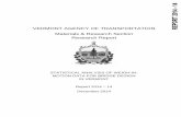 VERMONT AGENCY OF TRANSPORTATION ... - aot.state.vt.us - 14... · VERMONT AGENCY OF TRANSPORTATION Materials & Research Section Research Report STATISTICAL ANALYSIS OF WEIGH-IN- MOTION
