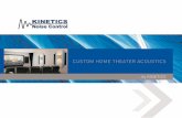 by KINETICS CUSTOM HOME THEATER ACOUSTICS ·  · 2009-05-11Combine beautiful visual design and exceptional acoustic performance, with ... ultimate in home theater design ... CUSTOM