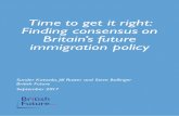 Time to get it right: Finding consensuson Britainutur s f ... means transition: ... properly-implemented integration strategy and, ... the referendum divisions of post-Brexit Britain