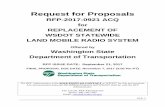 Request for Proposals - Washington State Department of … 2… ·  · 2017-09-22Complaint Process ... Land Mobile Radio System 1.0 Request for Proposals (RFP) ... management and
