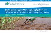 Agricultural Water Management Technology Expansion … · Agricultural Water Management Technology ... irrigation around small-scale water reservoirs, have repeatedly shown benefits