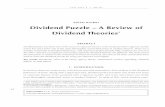 SEPPO KINKKI Dividend Puzzle – A Review of Dividend Theories · 58 LTA 1/01 • P. 58–97 SEPPO KINKKI Dividend Puzzle – A Review of Dividend Theories* ABSTRACT Dividend policy