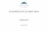 STAFFING PLAN 2015 2016 - Tulsa Public Schools · STAFFING PLAN 2015-2016 Keith Ballard, Ed.D ... The Office of Accountability publishes an official forecast of the district’s membership