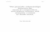 The prosodic relationships between the musical composition ... · Joe Richards Page 1 The prosodic relationships between the musical composition, articulation manner and semantic