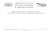 Hope Regional Laboratory Evidence Receiving … Regional Laboratory Evidence Receiving Quality Manual Document ID: HRL-ER-DOC-01 Revision Date: 12/09/2014