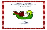 2014-2015 Grade 3 Reading Student Portfolio …oada.dadeschools.net/TestChairInfo/2014-15AdministrationProgramGui...The Grade 3 Reading Student Portfolio represents a student’s second