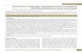 Antioxidant, Antifungal, And Phytochemical … Antifungal, And Phytochemical Analysis of Bauhinia Malabarica: An In-vitro Study Mahendra Sharma1, G. Neerajarani2, Mujeeb C. A3, Anu