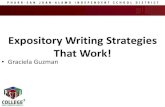 Expository Writing Strategies That Work! - Sched Writing PREWRITING ... Write a paragraph explaining two important ... I will never forget it. First Word/Parts of Speech List (front)