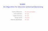 DUDE: An Algorithm for Discrete Universal Denoising Algorithm for Discrete Universal Denoising ... Example Source: Binary Markov ... Wz right peace the rest iction on alksoable sequbole