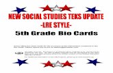 5th Grade Bio Cards - Brownsville Independent … Social Studies...5th Grade Bio Card —1 5th Grade Bio ... American regiment of the U.S. Army that served bravely in ... so his father