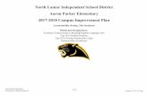 North Lamar Independent School District Aaron Parker …€¦ ·  · 2017-10-17North Lamar Independent School District Aaron Parker Elementary ... Academic Achievement in Reading/English